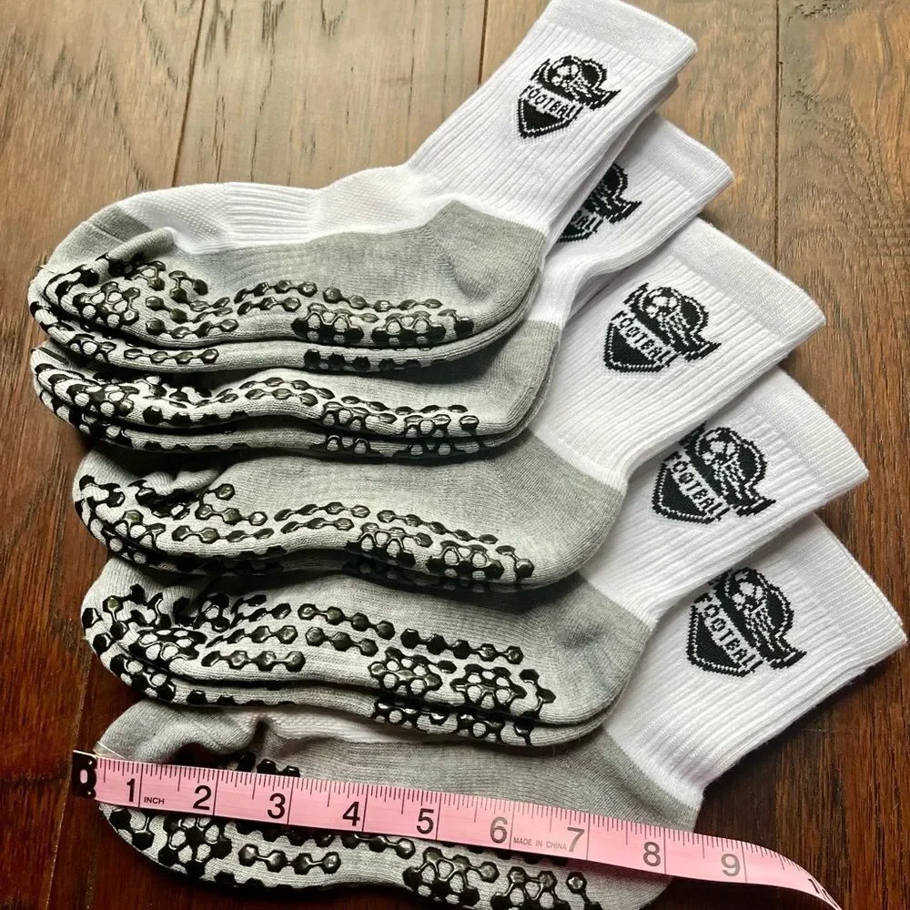 Football/Soccer Youth Custom Grip Socks- 5 Pairs NWOT